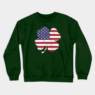 American Flag Shamrock Crewneck Sweatshirt